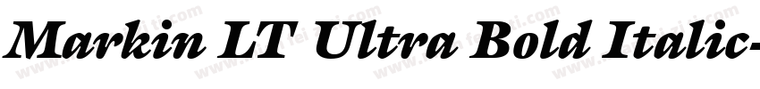 Markin LT Ultra Bold Italic字体转换